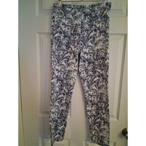 FDJ French Dressing Jeans Womens  Size4 Floral Stretch Straight Leg